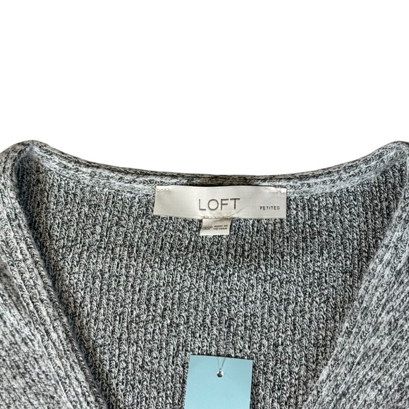 Ann Taylor LOFT Knotted Button Midi Dress Size Petite XSP Pepper Melange - Picture 2 of 4